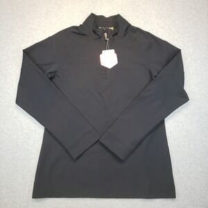 Under Armour Cold Gear Infrared Quarter Zip‎ Womens Black Size M Semi Fitted NWT